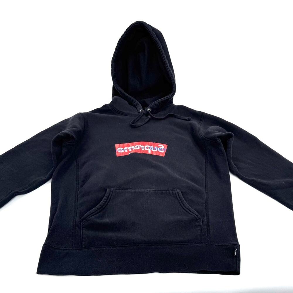Supreme x Commes De Garçon box hoodie, Men’s medium/ W Large, heavyweight cotton - Picture 5 of 8